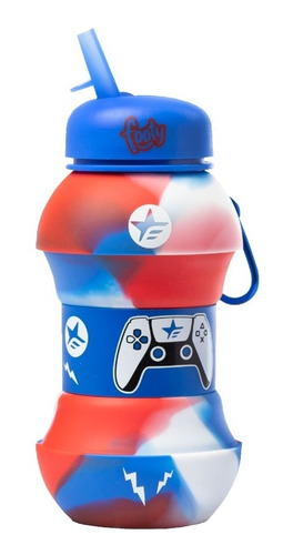 Botella De Silicona Plegable Flexible Gamer Joystick Footy