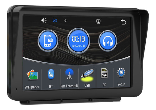 Lebeeaudio Estéreo Inalámbrico Para Coche 7 Pulgadas Para Apple Carplay + Camara
