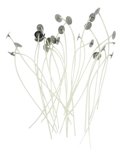 Imagem 2 de 4 de Pavio Especial P/ Velas 22cm Pacote C/ 30 Unidades
