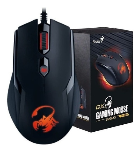 Mouse Genius  Gx Gaming Ammox X1-400 Negro - Envio Gratuito