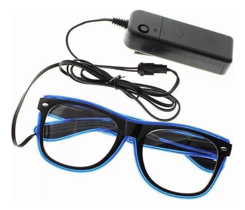 Lentes Led Neón Con Control Anteojos Cotillón