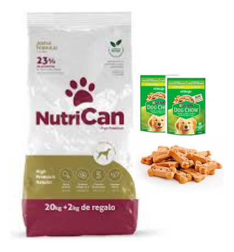 Comida Perro Nutrican 22 Kg + Regalo + Envio