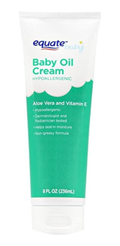 Equate Aloe & Vitamin E Baby Oil Cream 8 Oz (pack De 4)