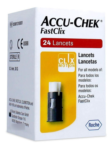 Accu Chek Fastclix X 24 Lancetas