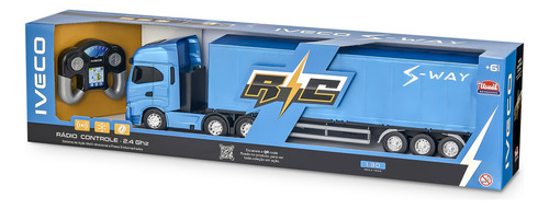 Caminhão Miniatura Brinquedo Iveco Bau S-way Controle Remoto