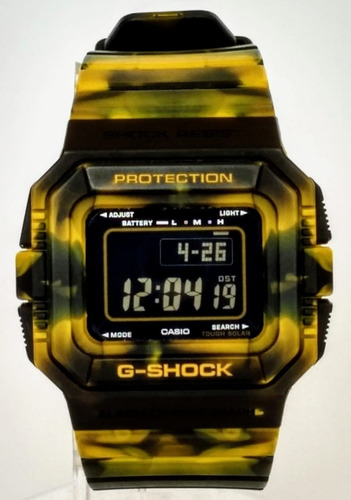 Casio G-shock G-5500jc-9 Solar Amarelo 2007 Raro Coleção