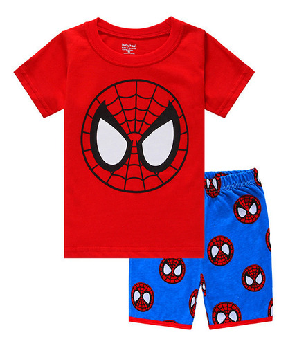 Superhéroe Spiderman Conjunto De Ropa Casa De Niño Pijama