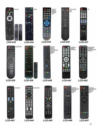 Control Remoto Tv Lcd Led Smart Todas Las Marcas Y Modelos