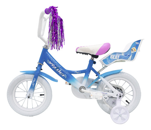 Bicicleta Veloci Heart Beat Rodada 12 Azul Tamaño del cuadro S