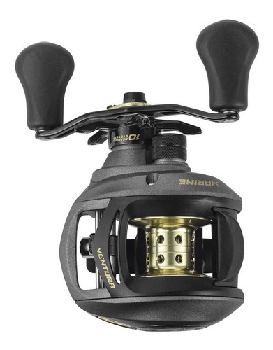 Imagem 4 de 10 de Carretilha Ventura Vt10 10 Rolamentos Vara 17lb Linha Multi