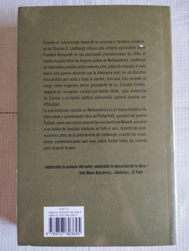 Libro La Conjura Contra América Philip Roth V (Usado)