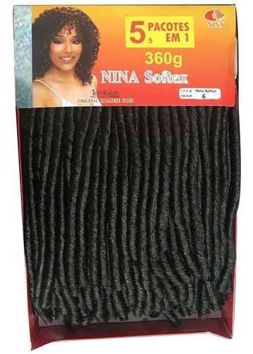 Nina Soft Dread Pacotão 360 Gramas Cor #6 Chocolate