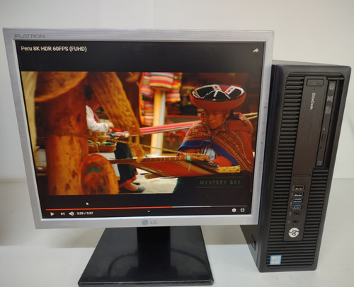 Imagem 4 de 5 de Kit Computador Hp I3 Ddr4+ Monitor 15+mouse+teclado