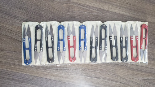 Tijeras para cortar y pinchar, para cortar hilo, costuras de color azul