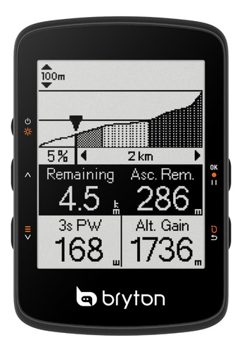 Bryton Rider 460 - Computadora Con Gps Lcd De 2.6 Pulgadas