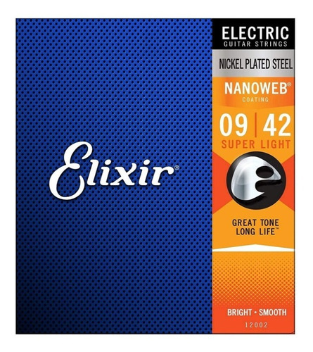 Cuerdas Elixir Para Guitarra Electrica Nanoweb 9-42