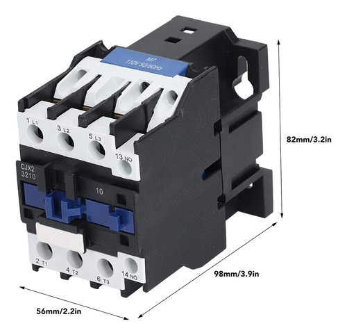 Contactor Ac Cjx2-3210 Bobina 220v 50/60hz 3 Polos