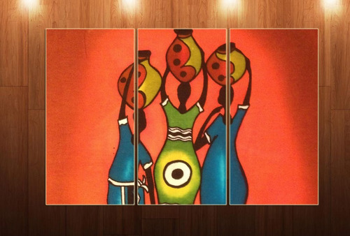 Cuadro 80x120cm Africa Africanos Mujer Arte M7