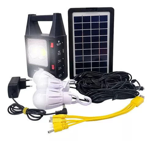 Kit Solar Con Panel 100w Fotocontrol Bateria De 65a Usb 12d