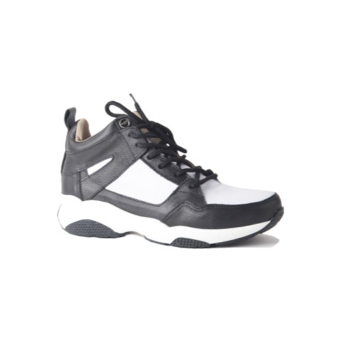 Imagen 2 de 10 de Zapatillas Urbanas Mujer Cuero Cordones - Hera - Ferraro