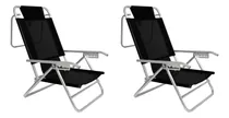Comprar Set De 2 Reposeras Silla Aluminio Descansar 5 Pos. Coversol