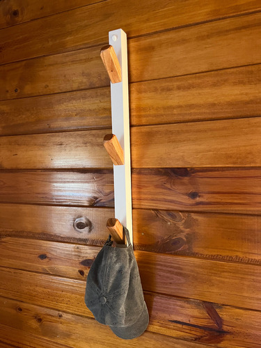 Perchero De Pared De Madera Paraíso Vertical Marrón Claro