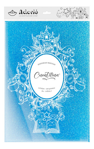 Cuentilina By Adorié X 10 Hojas Color Azul Gema Del Dragón