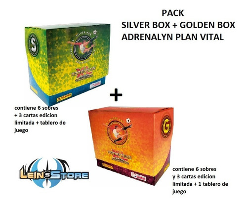 Pack Adrenalyn Silver Box + Golden Box Afp Plan Vital 2019