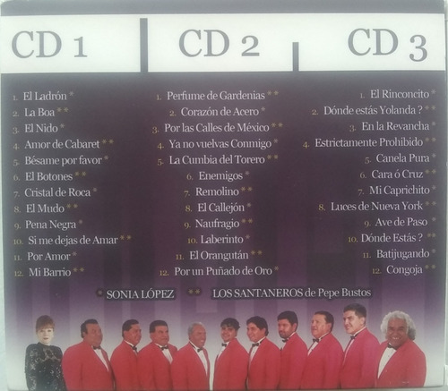 Imagen 2 de 2 de 100% Sonora Santanera 3 Cd