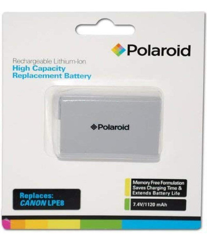 Polaroid Batería De Repuesto De Litio Recargable Canon Lpe