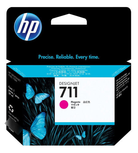 Cartucho De Tinta Hp 711 Magenta Designjet Original