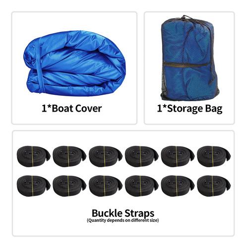 Lona Cobertor Cubre Lancha 6-6.9 Metros Icover Azul