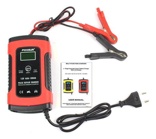 Cargador Inteligente Batería Automóviles Motocicleta 12v 6a