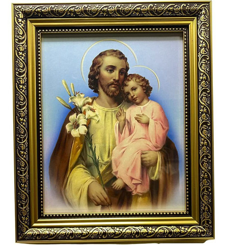 ~? Gerffert Collection Saint Joseph With Child Catholic Fram