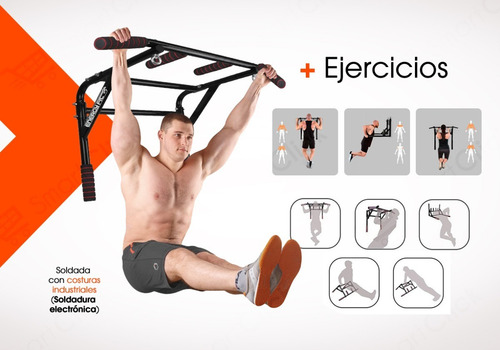 Barra Dominadas Pared Desmontable 2 En 1 Paralelas Gimnasio