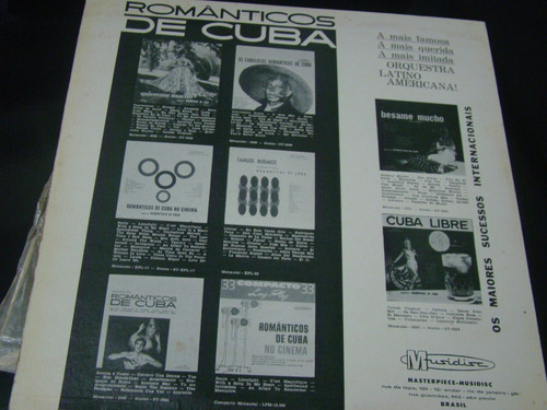 Lp Românticos De Cuba , Besame Mucho , Boleros (Usado)