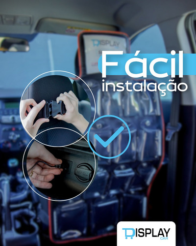 Expositor Displaycar Para Vendas Em Uber E Taxi (com Alarme)