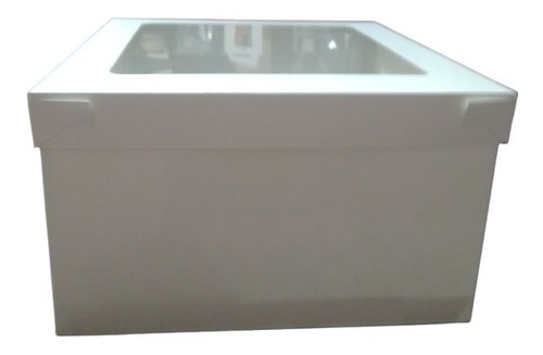 Cajas Para Tortas 25x25x15 Con Visor En Pack De 6 Unid.