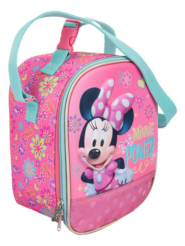 Lonchera Escolar Minnie Mouse Ruz Disney Térmica Rosa Minnie Power
