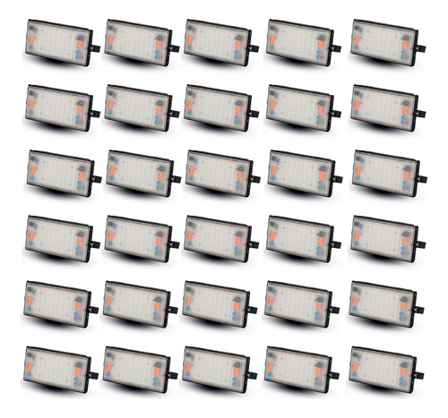 Kit 30 Refletor Led Módulo 50w Ip66 Branco Quente, Frio