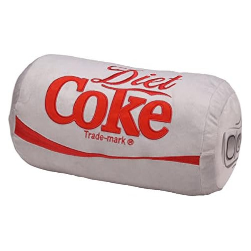 Cojín De Peluche Bordado Gris Clásico De Coca-cola Di...