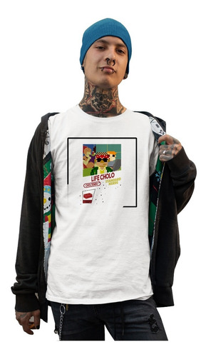 Playeras Blancas Diseños Urbanos Cholos Mexicanos Casuales