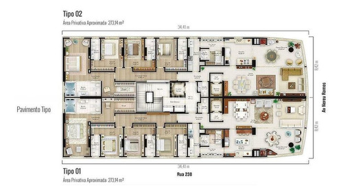 Imagem 12 de 15 de Penthouse Pronto Pra Morar Frente Avenida - 20032