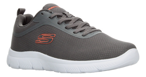 Tenis Hombre Skechers Lite Pro Gris Deportivo Running Entrenamiento Cómodo Agujetas Para Caballero
