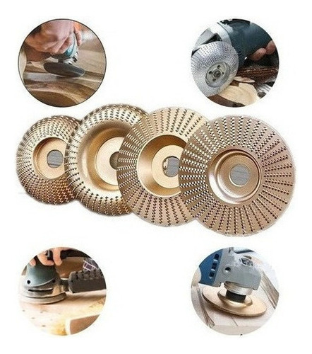 Juego De 4 Piezas Para Recortar Madera En Court Angle Discs