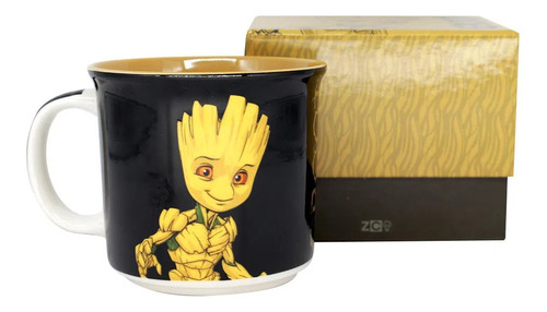 Caneca Tom 350ml Groot Guardiões Da Galáxia