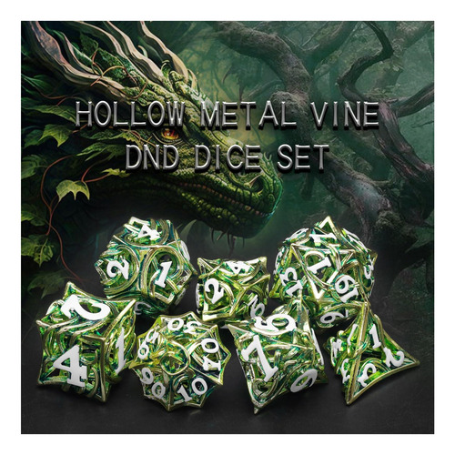 Fongogo Metal Dnd Dice Game Of 7 Para Dungeons And Dragons