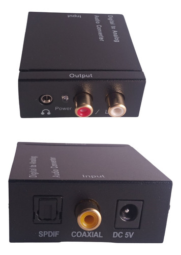 Convertidor Adaptador Audio Optico Digital A Rca Jack 3.5mm