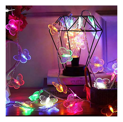 Luzes De Cortina De Borboleta Usb Fairy String Lights (núcle