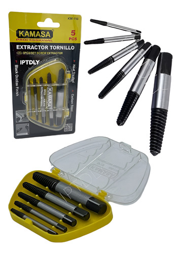 Set 5 Brocas Extractor De Tornillos Colas/chancho Kamasa